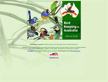 Tablet Screenshot of birdkeepinginaustralia.com